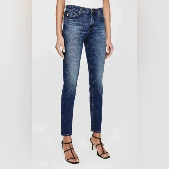 AG Adriano Goldschmied The Prima Cigarette Leg Distressed Jeans Size 25R - Picture 4 of 16